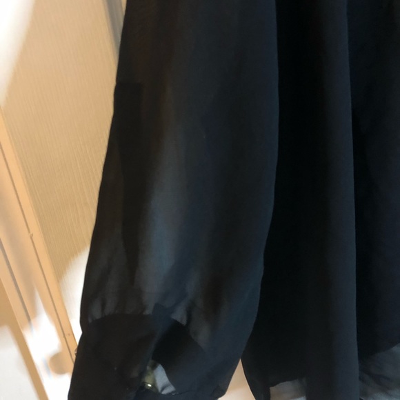 Apollo women’s sheer, long sleeve blouse, size 3X, fits like a 2X, - Picture 5 of 5